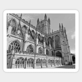 Monochrome Bath Abbey Sticker